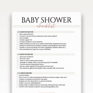 Ultimate Baby Shower Guide Printable Party Planner Digital Download Complete Event Checklist PDF Timeline Organizer Perfect Planning Tool Mom To Be Essential Decoration Setup Guide Event Management System Comprehensive Planning Solution